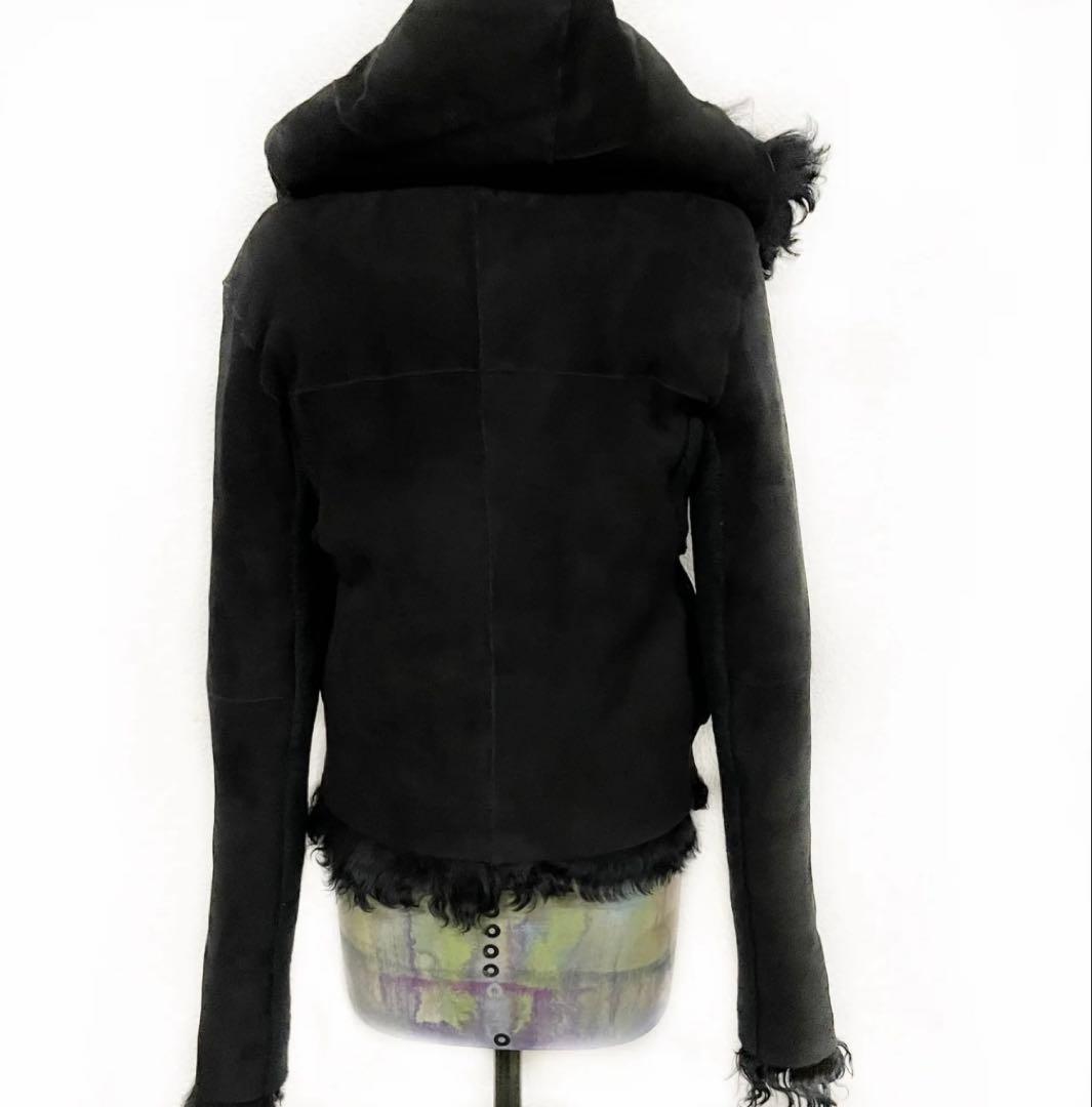 LGB fur シープレザーパーカー リバーシブル