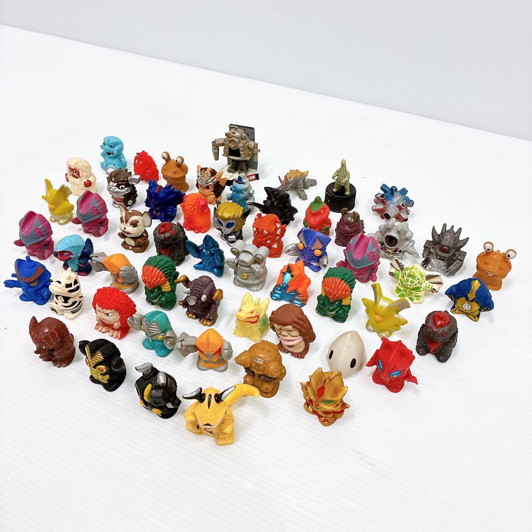 ウルトラ怪獣 指人形 まとめ売り 大量 ソフビ ミニフィギュア等 セット 55体