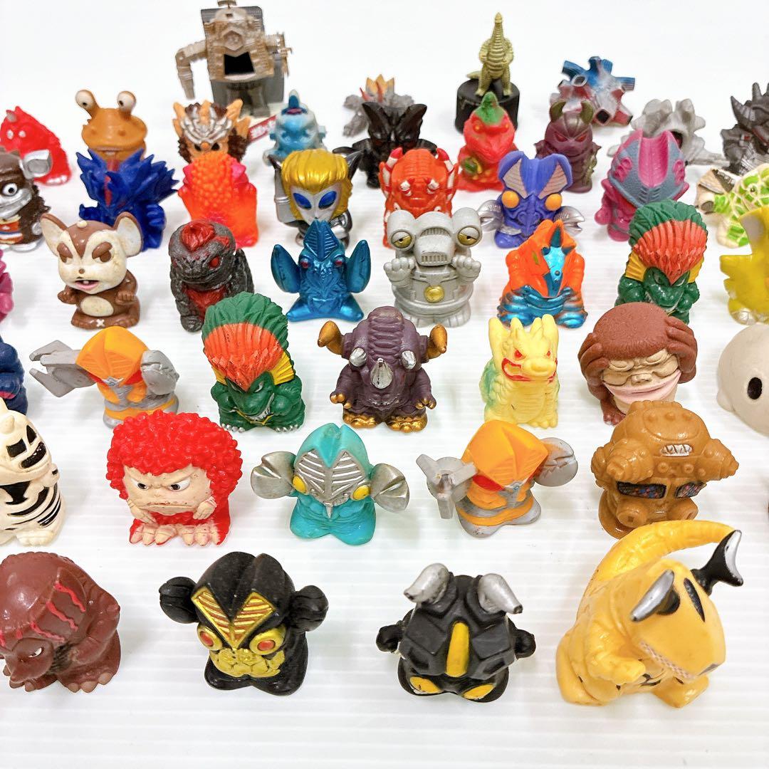 ウルトラ怪獣 指人形 まとめ売り 大量 ソフビ ミニフィギュア等 セット 55体