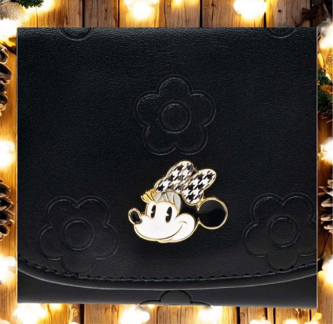 ディズニー×マリークワント♡三つ折り財布＆ファスナー付きパスケースセット新品