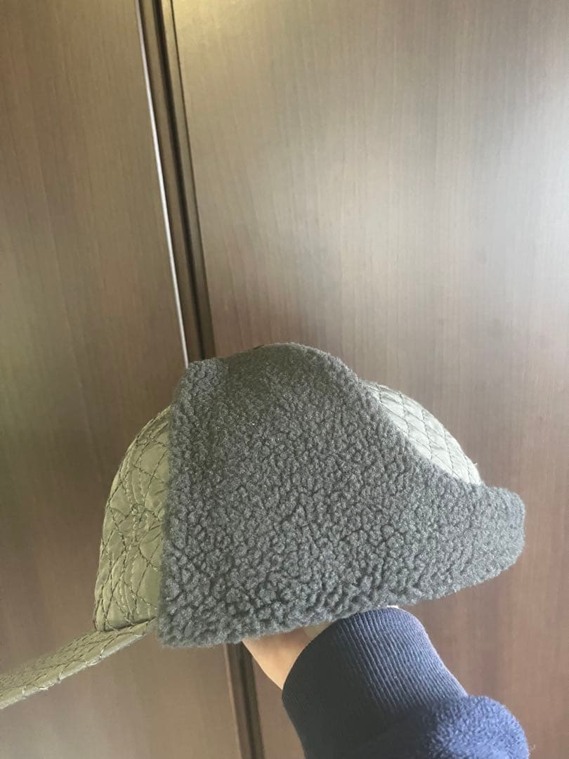 完売品　木梨サイクル　ゴルフ　キルティングイヤーフラップキャップ