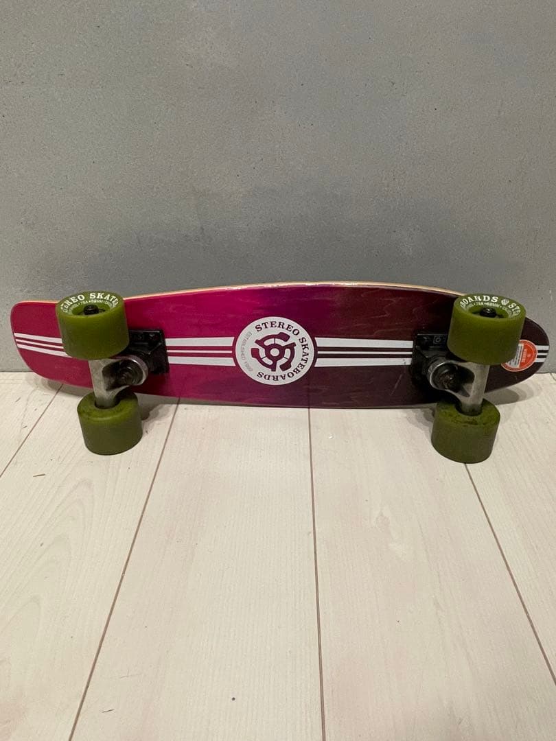 美品　Stereo ステレオ ウッドバイナルクルーザー　スケートボード