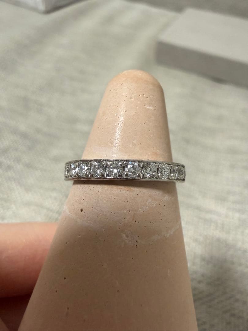 kinoko京セラジュエリー　プラチナハーフエタニティリング