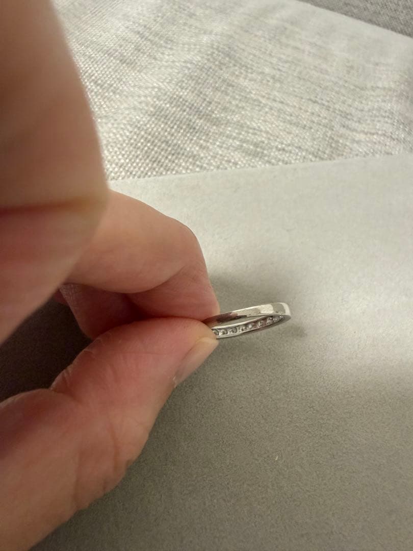 kinoko京セラジュエリー　プラチナハーフエタニティリング