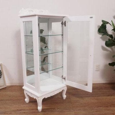 ichefアンティーク ガラス キャビネット　コレクションボード　飾り棚