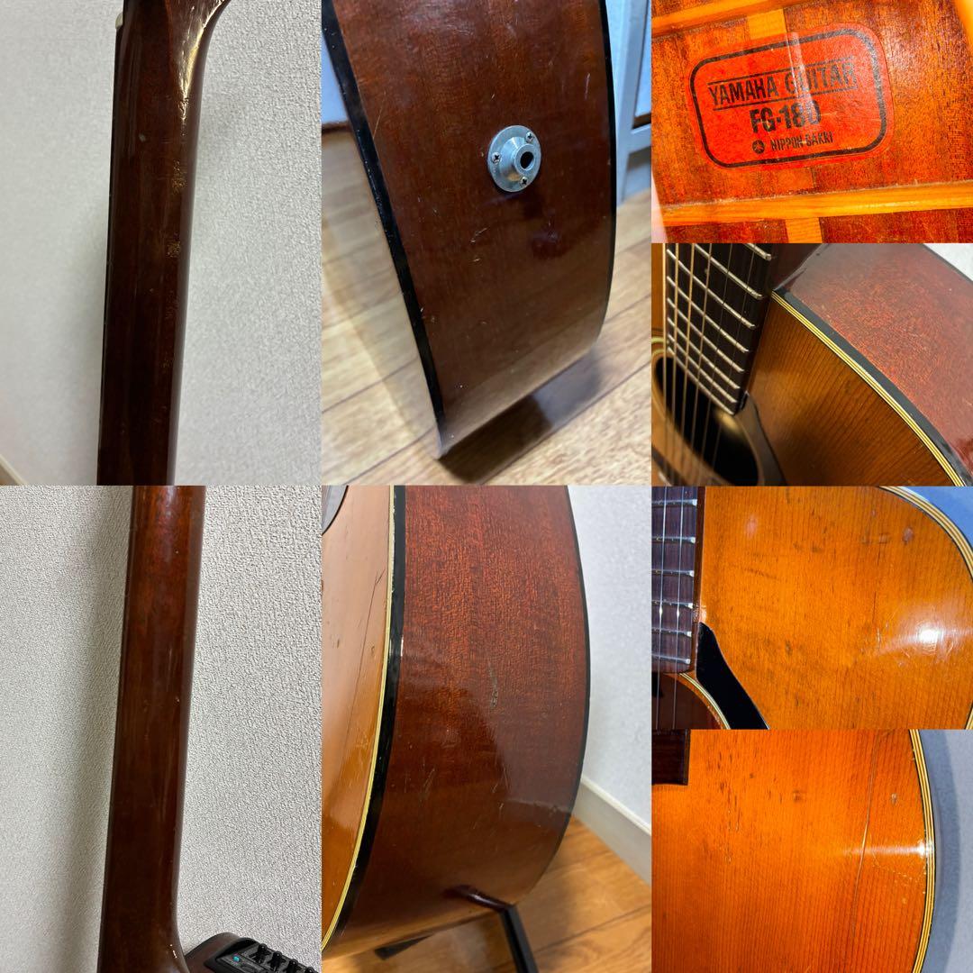 日本製 YAMAHA(ヤマハ)FG-180 赤ラベル エレアコ 純正HC付
