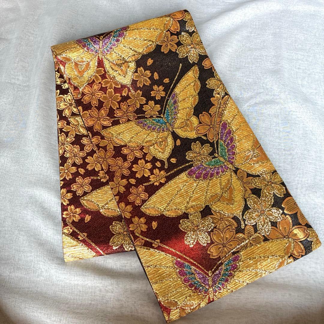 七五三　七歳　正絹着物　帯のセット