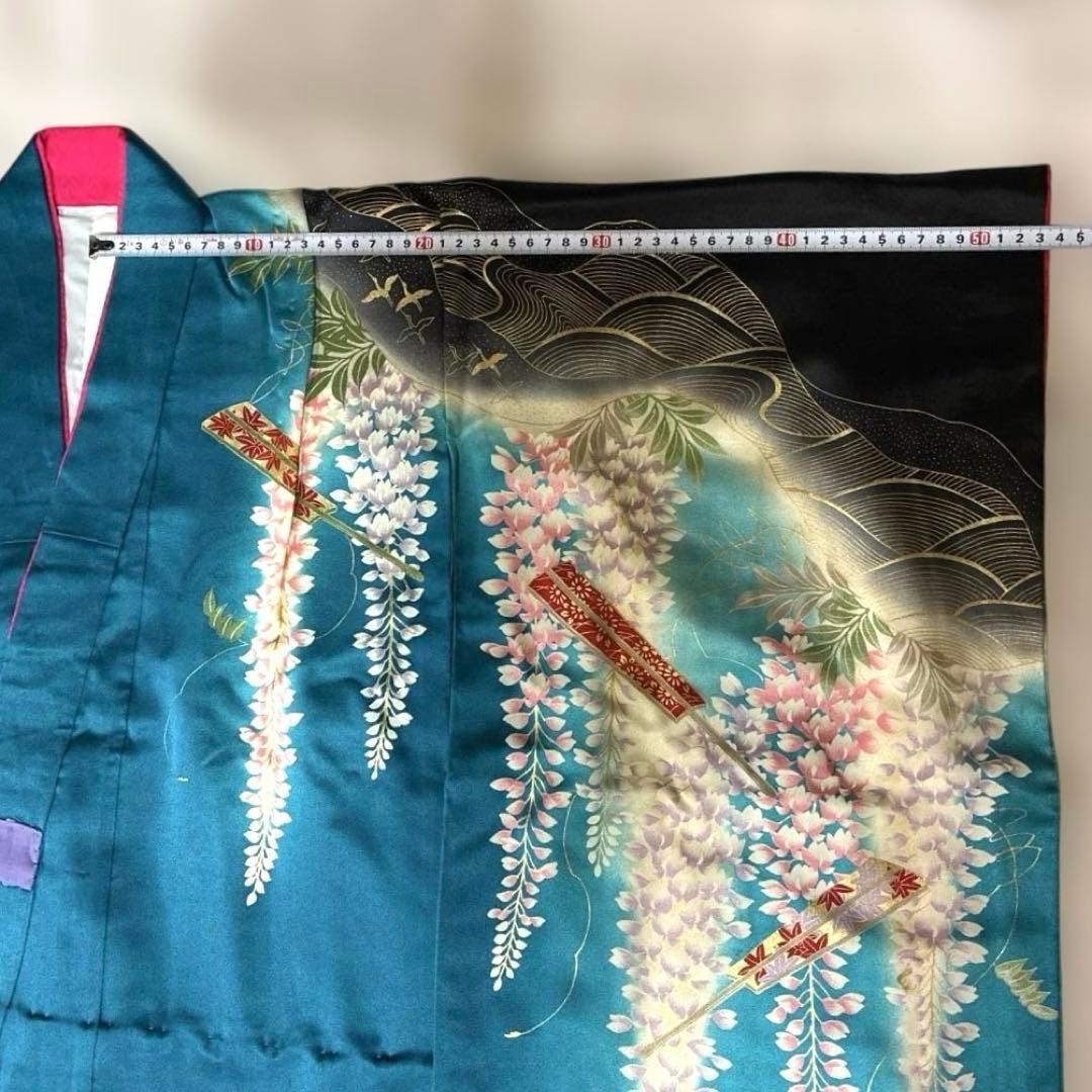 七五三　七歳　正絹着物　帯のセット