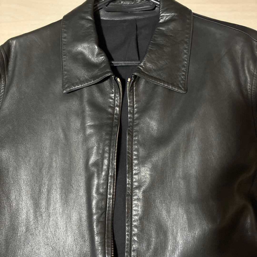 アニエス・ベー・オム LEATHER JACKET サイズ0