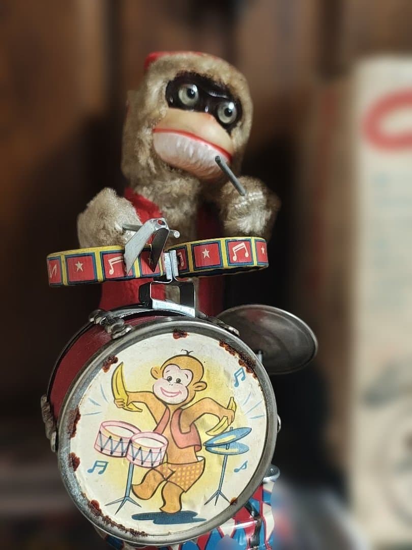 アルプス製のヴィンテージ玩具THE JOLLY DRUMMER CHIMPY