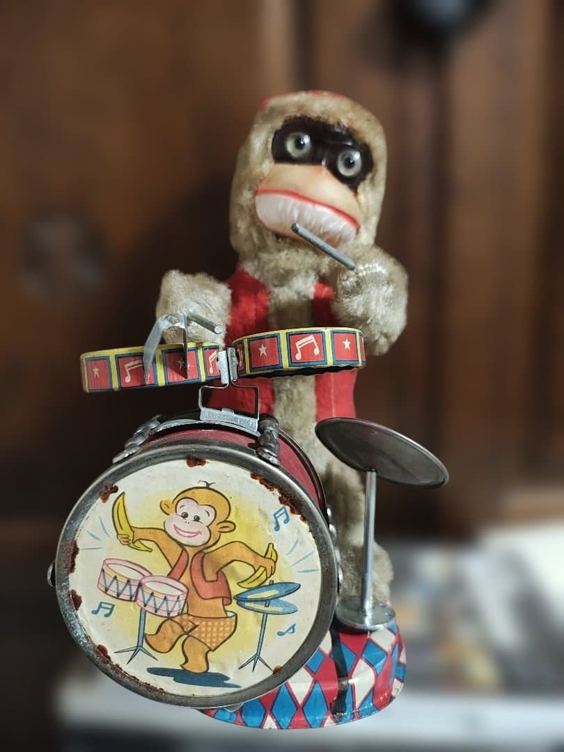 アルプス製のヴィンテージ玩具THE JOLLY DRUMMER CHIMPY