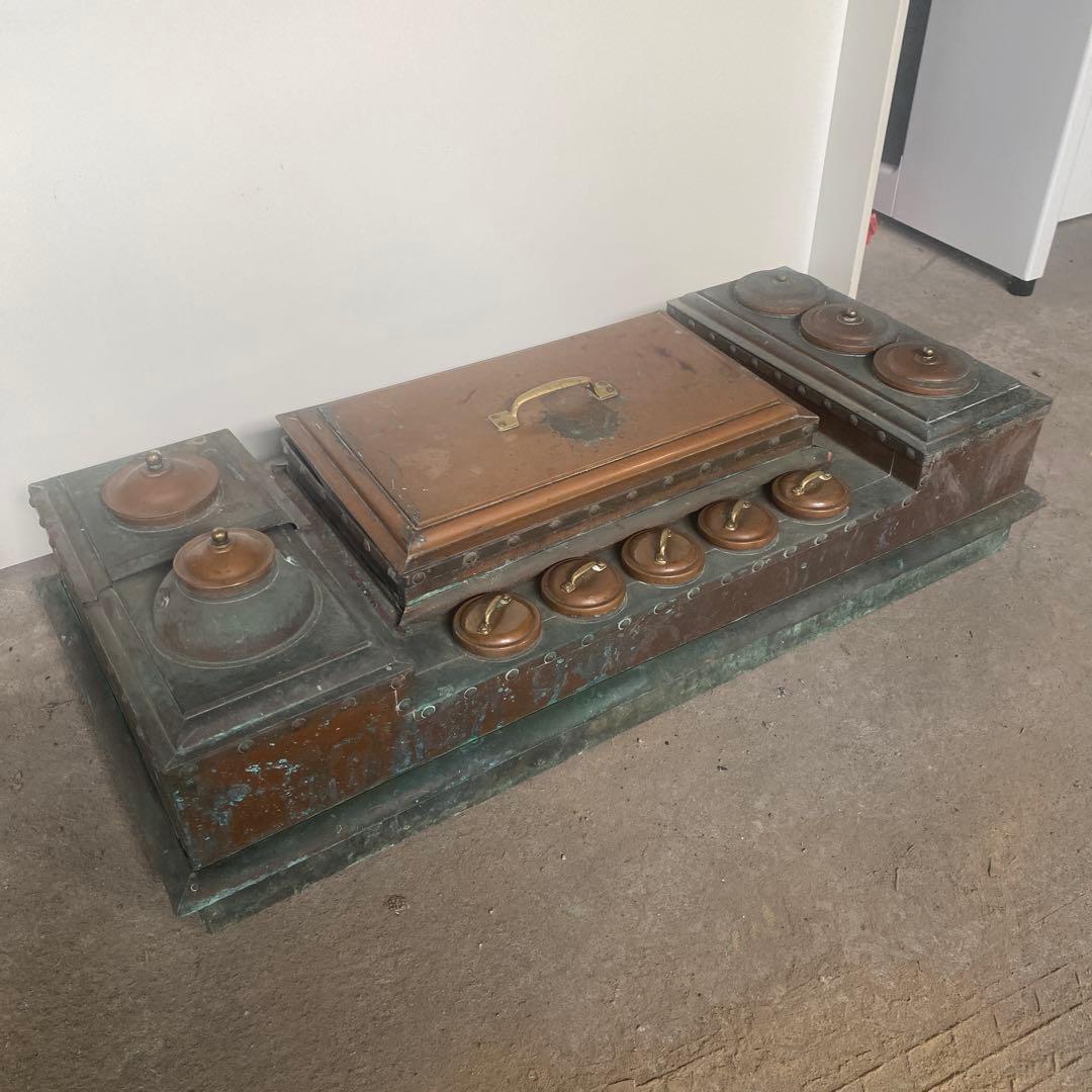 昭和レトロ　燗銅壺 火鉢 囲炉裏 純銅 竈 酒燗器　大正ロマン　骨董　希少