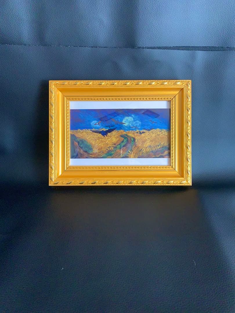 ゴッホxポケモンコラボ限定商品　アートプリント　はがきアート　正規品　金枠額縁