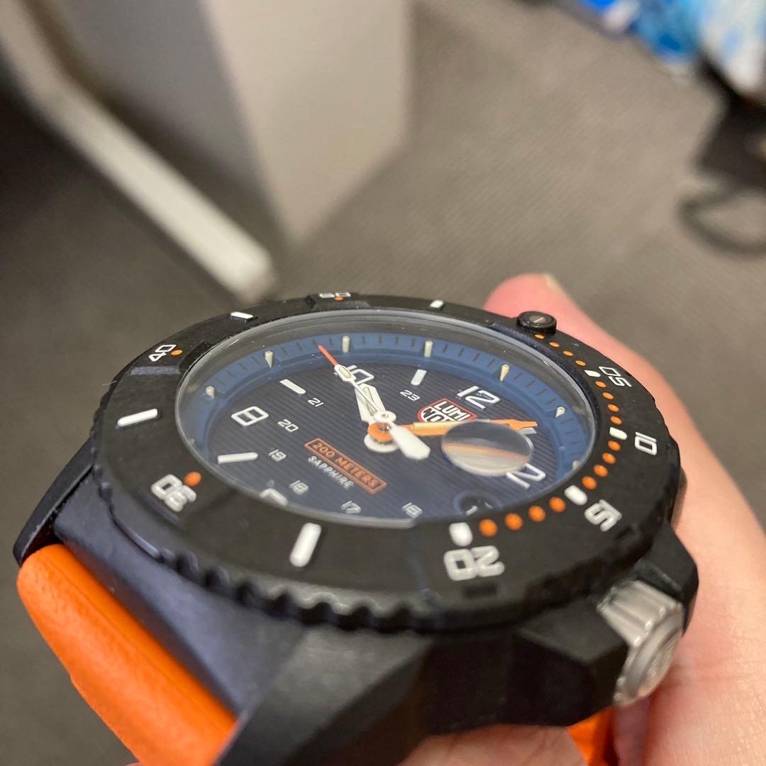 Luminox ルミノックス 稼働 オレンジベルト