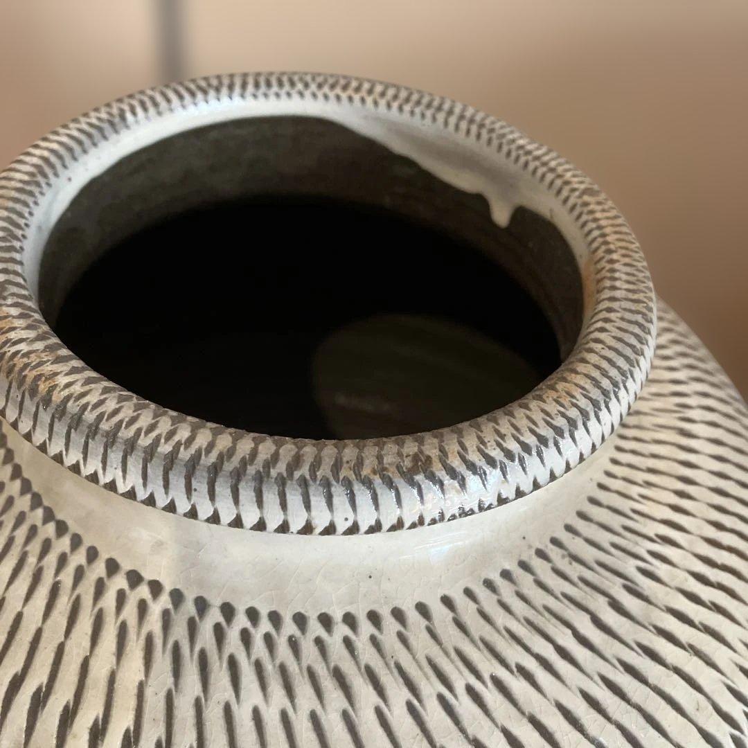 小鹿田焼　おんた焼き　壺　花瓶　大きいサイズ