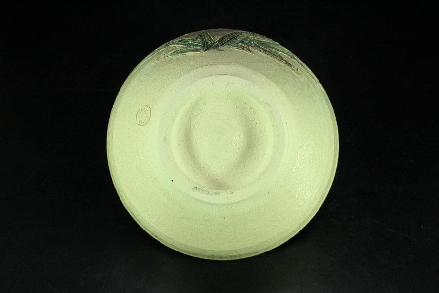 茶道具 寺池静人造 紅花茶碗 共箱 共布 京焼 夏(K-YC495)