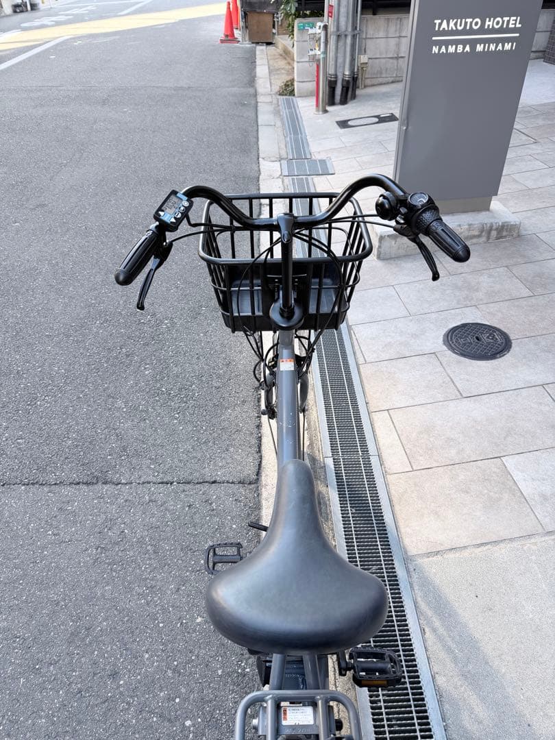 子供乗せ　ヤマハ　電動アシスト自転車 チャイルドシート付き グレー