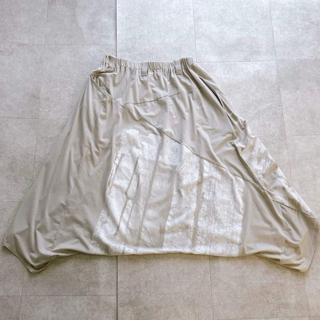 極美品✨萌 モユル サルエルパンツ アート柄 バルーン イージーパンツ ワイド