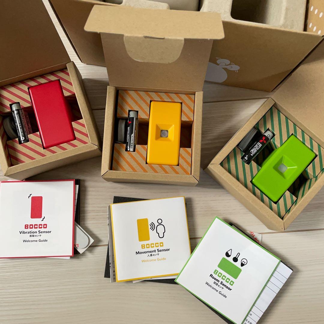 BOCCO emo 本体　振動センサ人感センサ部屋センサ　ボッコエモ