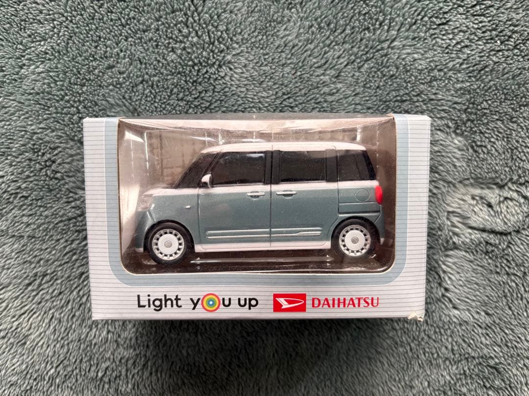 【非売品】ダイハツ ムーヴキャンバス プルバックカー　ストライプス　レイクブルー