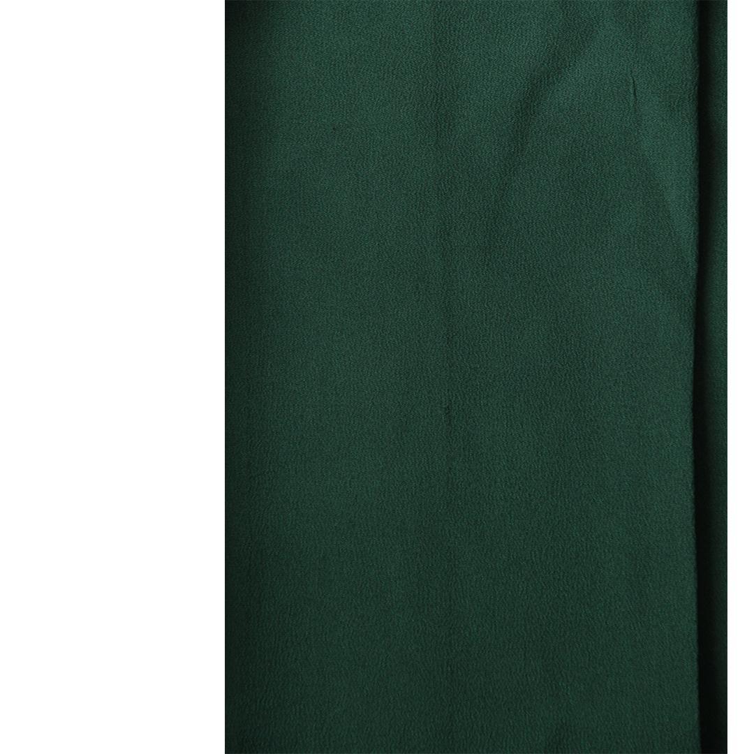深緑無地/成人式小振袖中振袖単品二尺袖 NF20