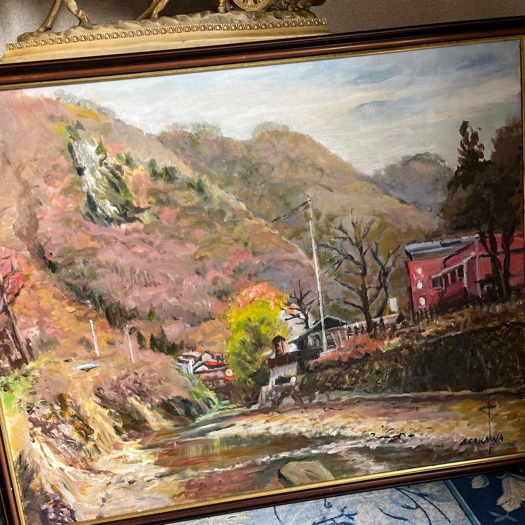 【更に値下げしました】油絵画F30