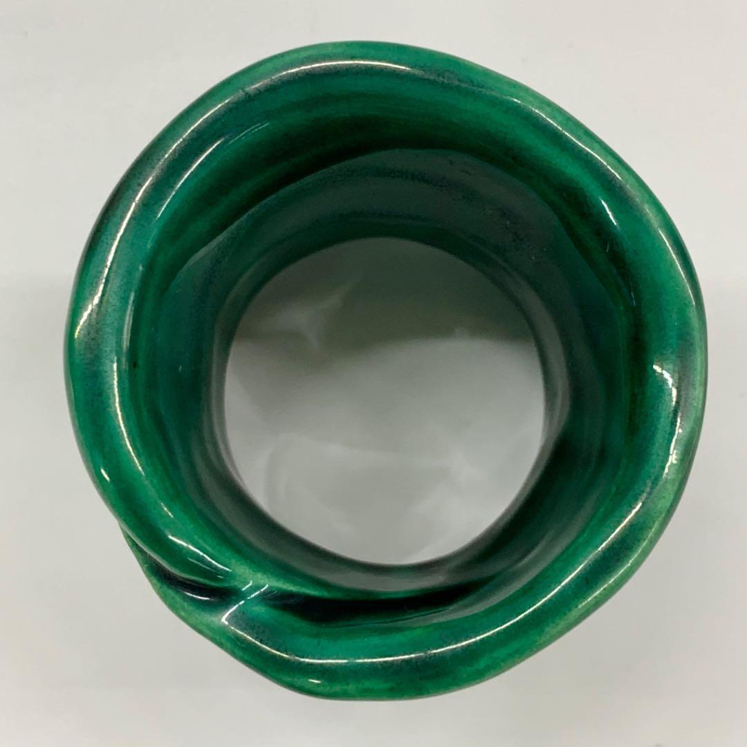 【蓋置　笹】中村良二　共箱