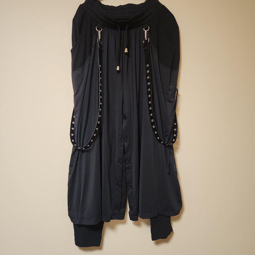 CIVARIZE/シヴァーライズサスペンダー付きスカートレイヤードワイドパンツ