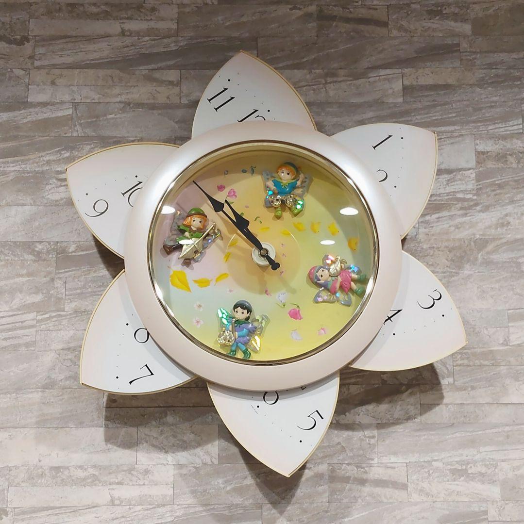 リズム時計 スモールワールド エクロール 【ジャンク品】 からくり時計 掛け時計