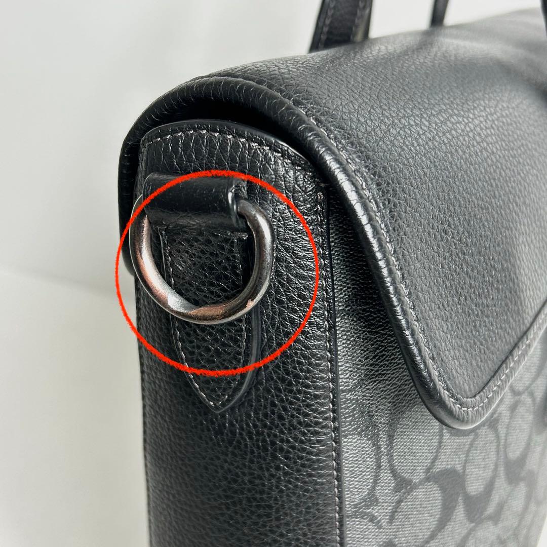 ✅【良品】定価12.1万　メンテ済み　コーチ　ビジネスバッグ　COACH レザー