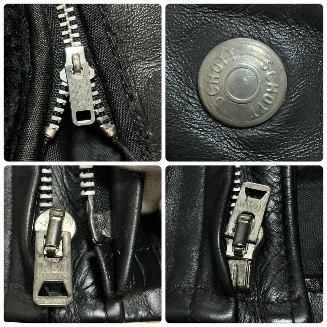 schott ショット641レザージャケット ライダース　シングルライナー付きS