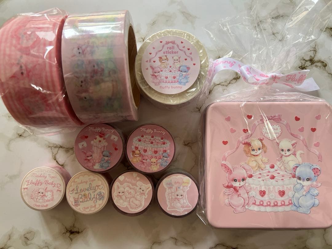 未使用品♡ ぺちか OPPテープ ロールシール PETテープ マステ まとめ売り