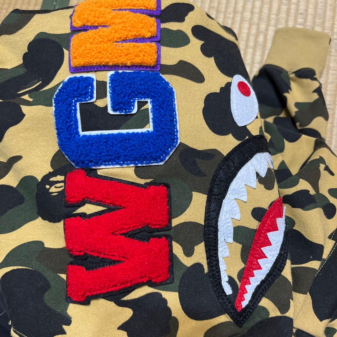 エイプ　シャークパーカー　迷彩　L ジップパーカー