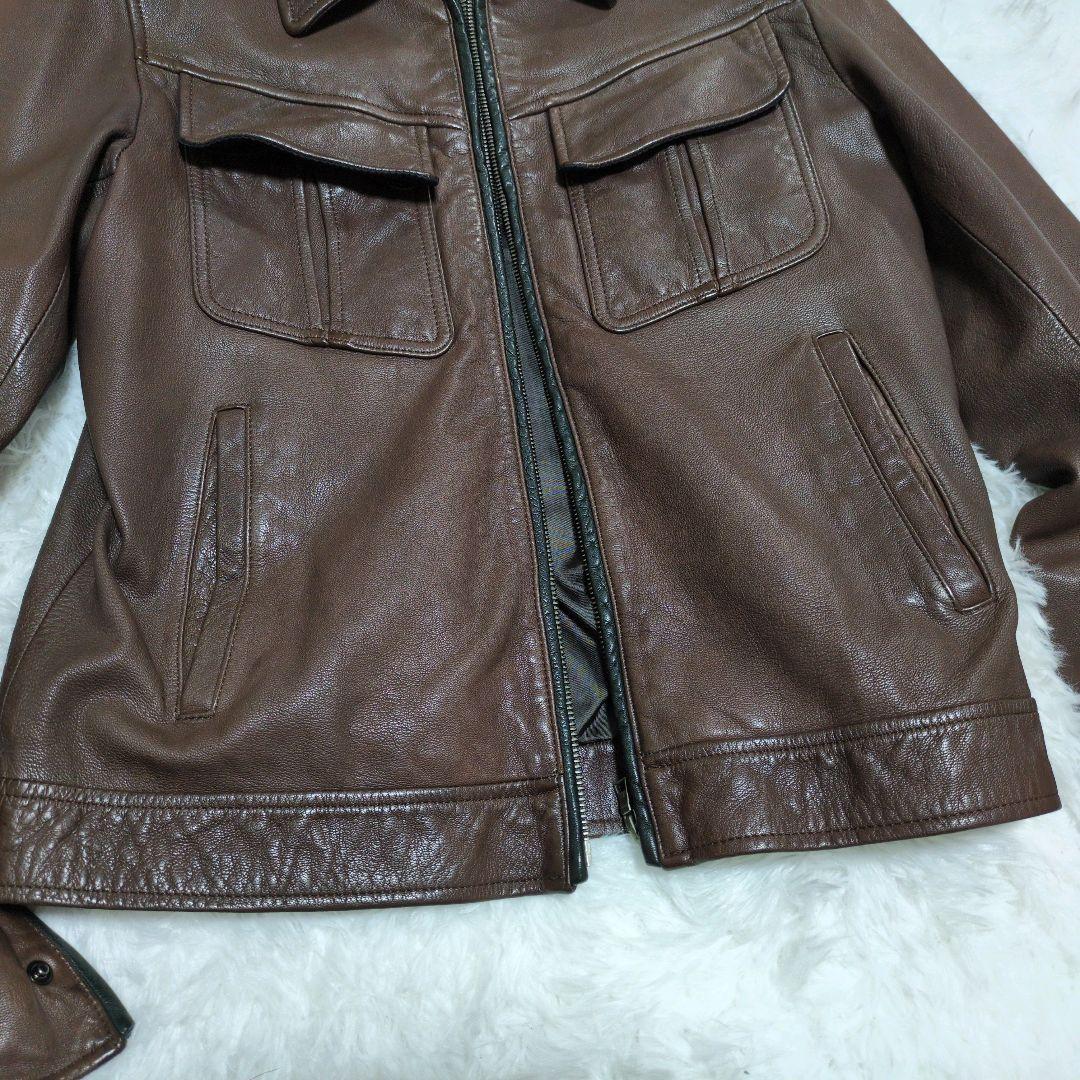 【美品】メンズ ポールスミス レザージャケット 皮ジャン　Paul Smith