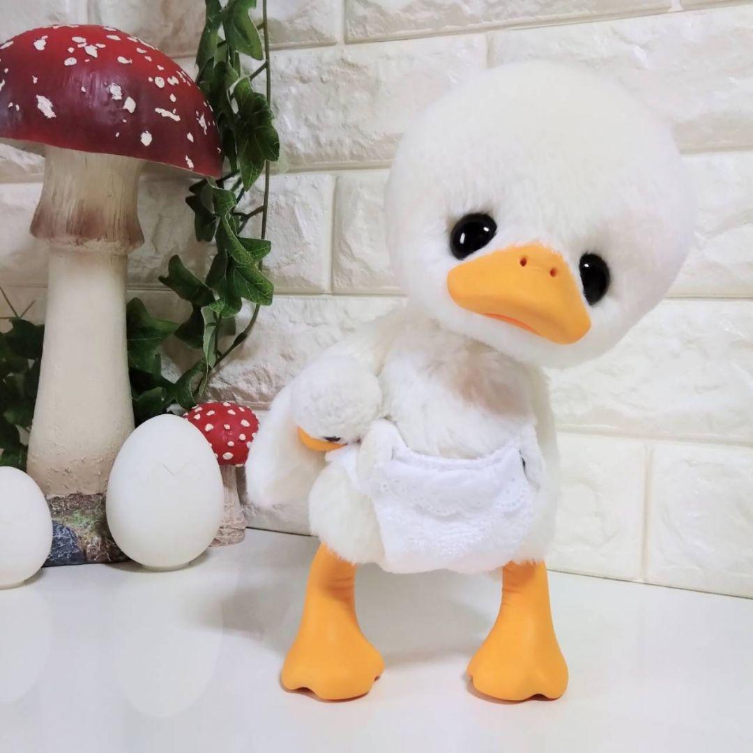 ぬいぐるみ✽アートドール✽アヒルのぴっぴちゃん✽大サイズ