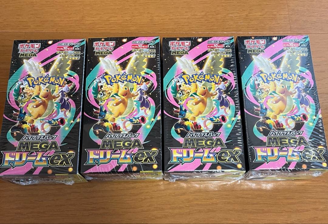 ポケモンカード MEGA ドリームEX 　シュリンク付　新品未開封　4box
