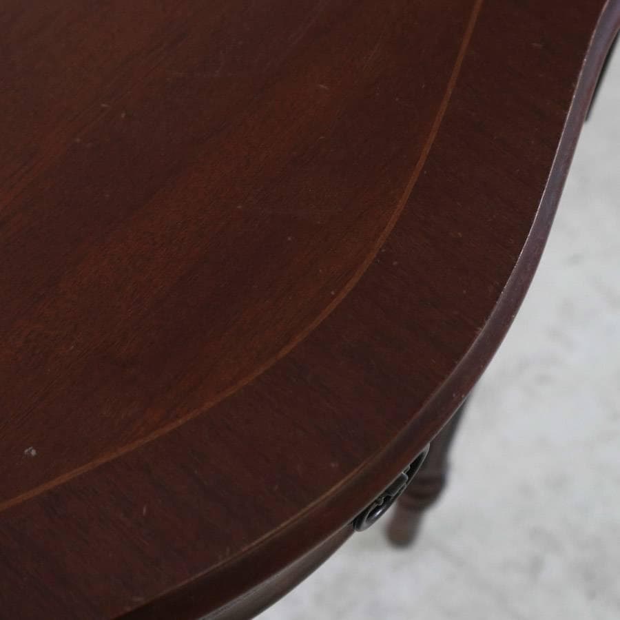 値下イタリア製クラシカル家具 象嵌 ハーフムーン コンソール サイドテーブル