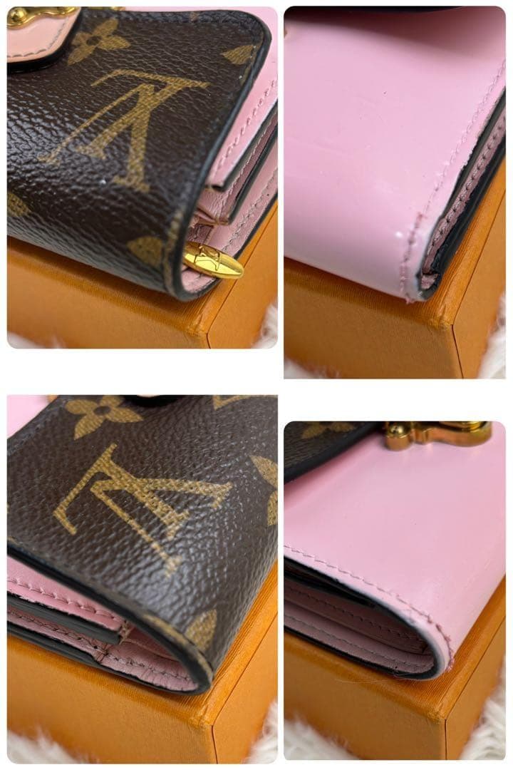 ルイヴィトン モノグラム ポルトフォイユ チェリーウッド ローズバレリーヌ 財布
