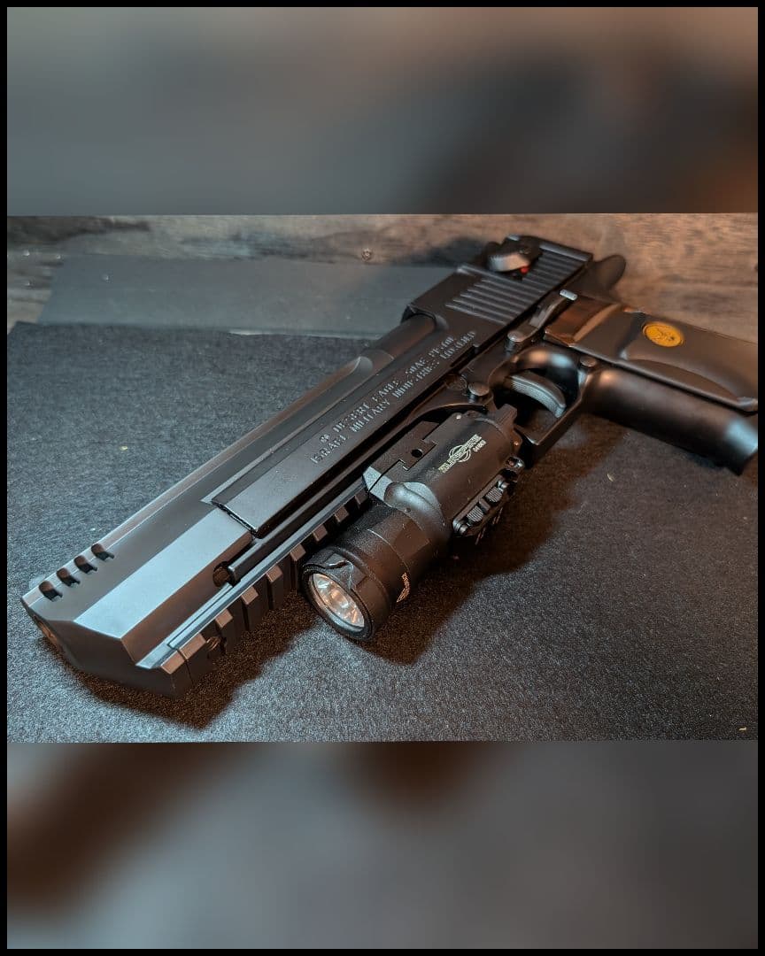 デザートイーグル 20mmトップ＆アンダーレール付き7インチバレル 塗装済み 3