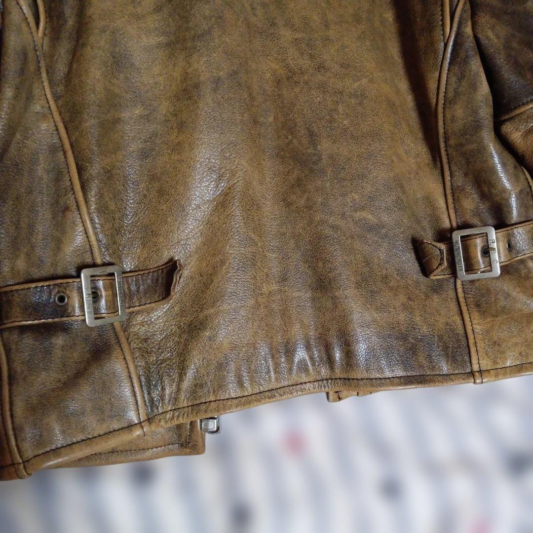 80s RBC シングルライダースジャケット 34