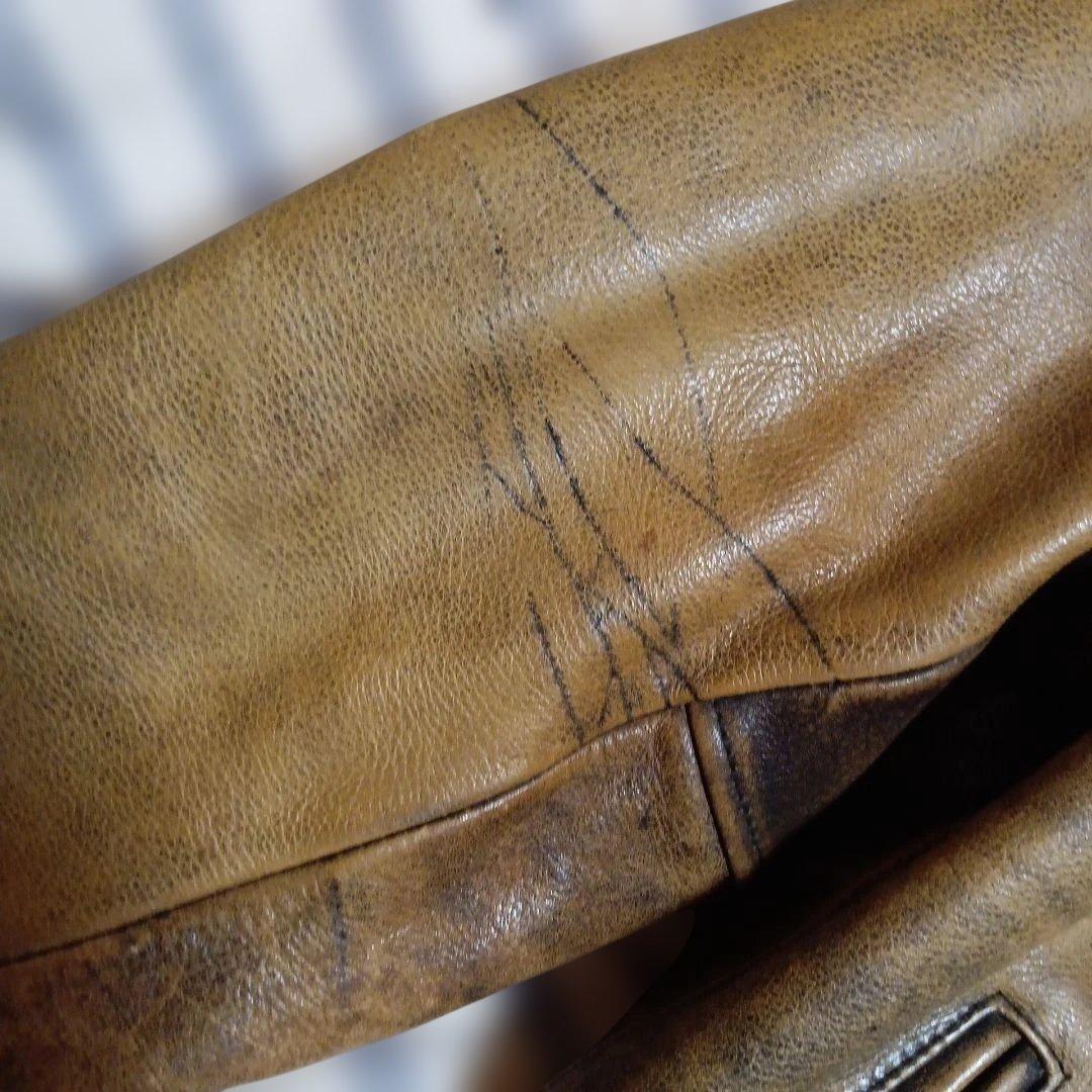 80s RBC シングルライダースジャケット 34