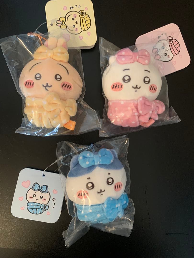【正規品】ちいかわ★キュッ おくるみぷちミニマスコット ★3種セット