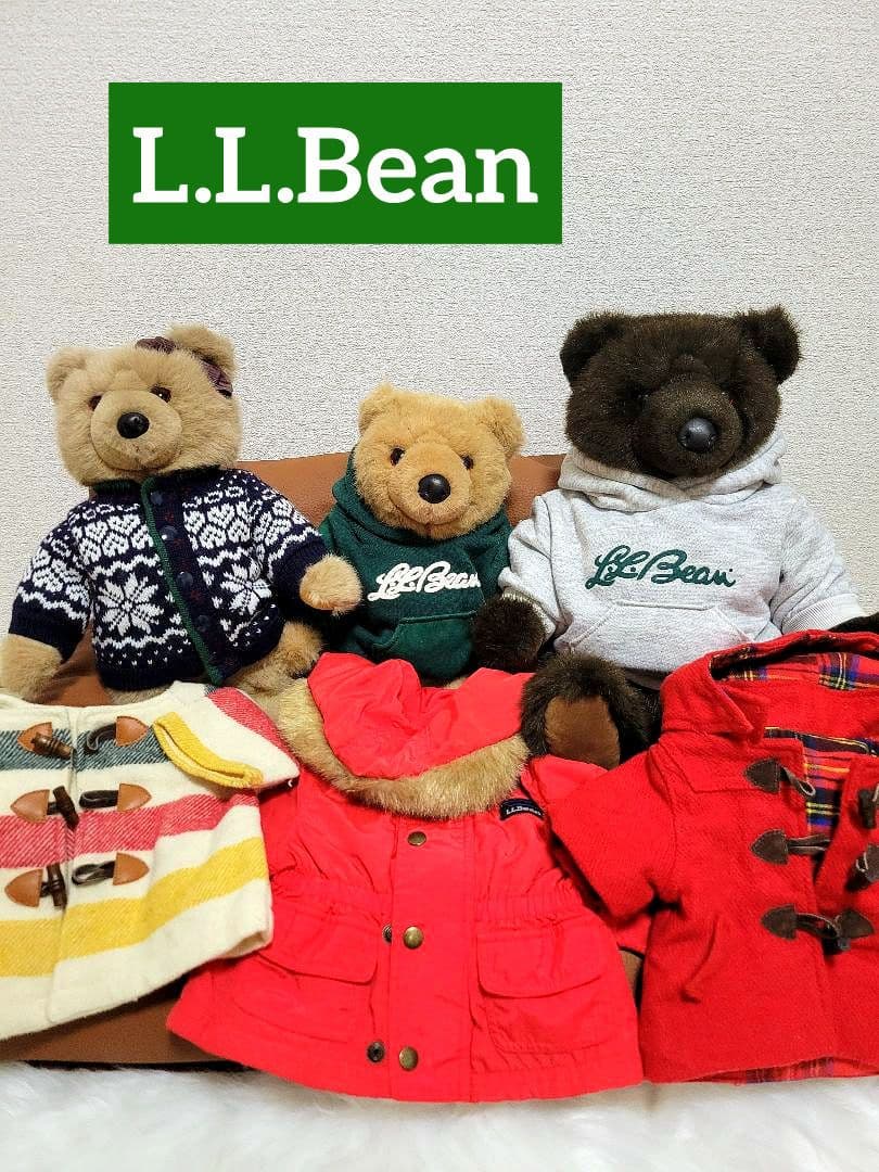 riz 購入前はコメント下さい。L.L.Bean　ぬいぐるみベア洋服セット