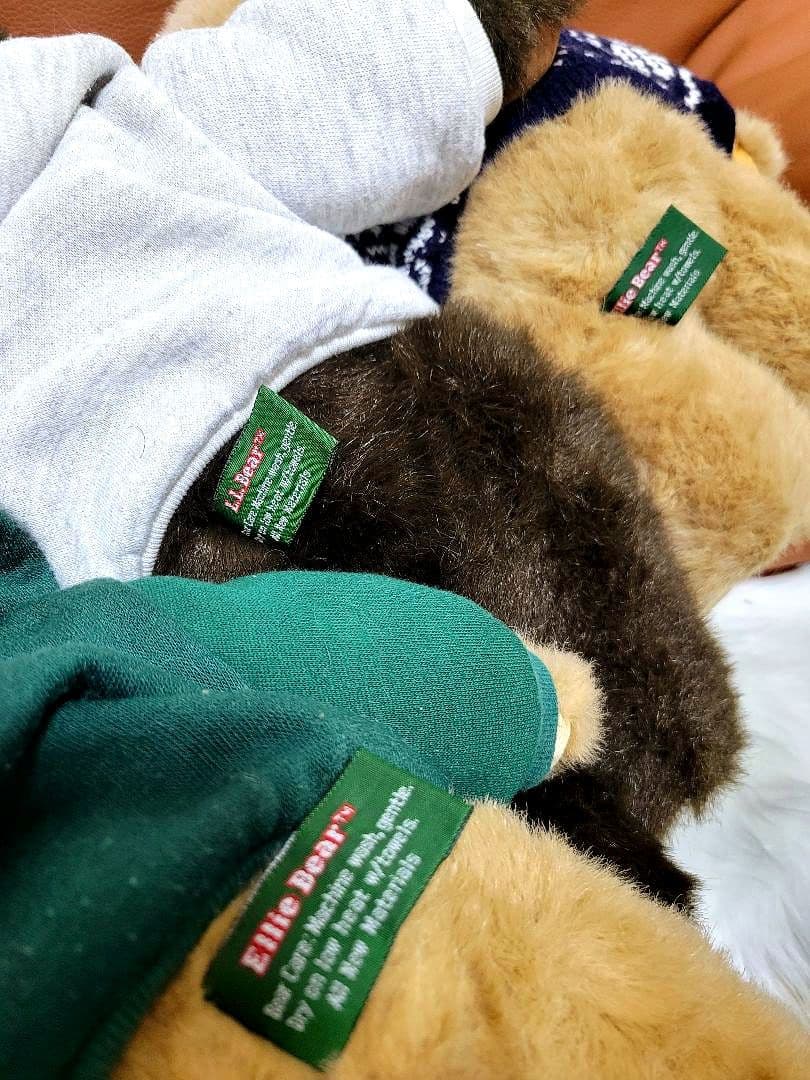 riz 購入前はコメント下さい。L.L.Bean　ぬいぐるみベア洋服セット