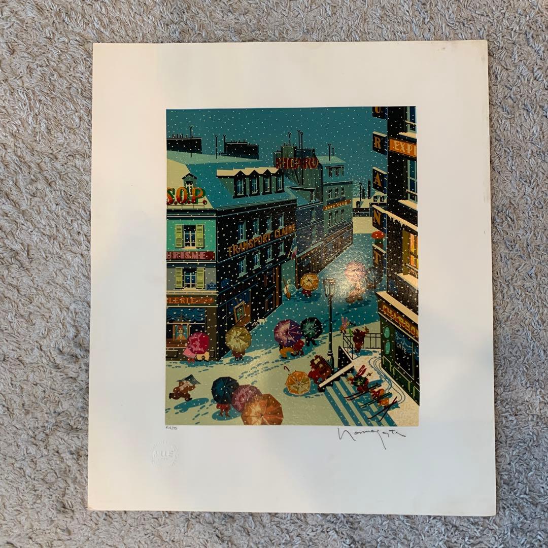 【大幅値下げ】ヒロヤマガタ　シルクスクリーン　フォーシーズン　冬