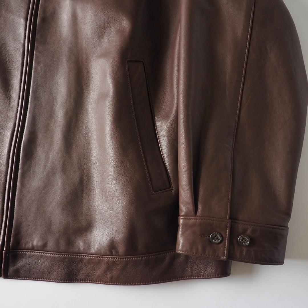 ラルフローレン　レザージャケット　本革　ビッグサイズ　ブラウン　美品