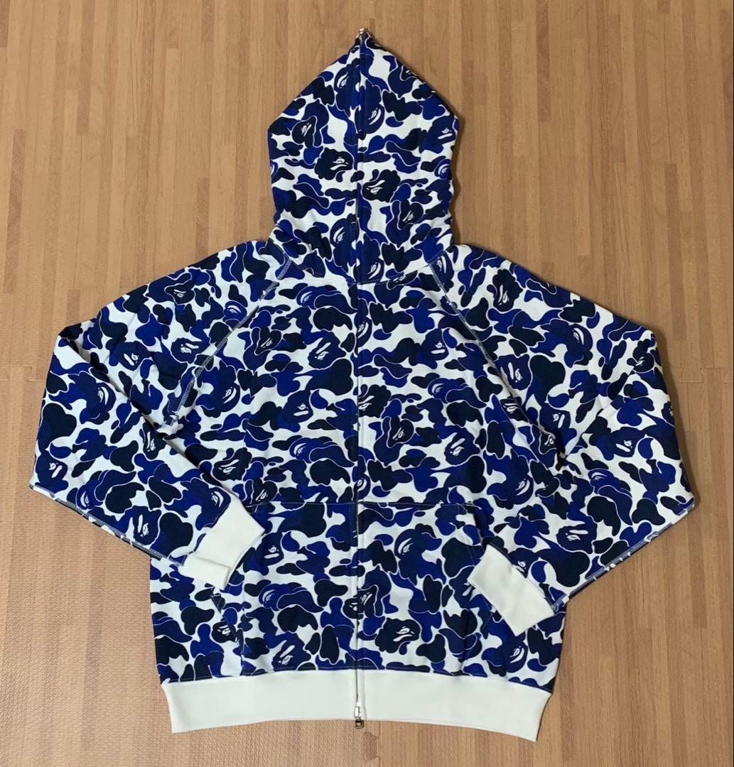 ★未使用★ APE NFS限定 カラーカモ パーカー M kaws シャーク