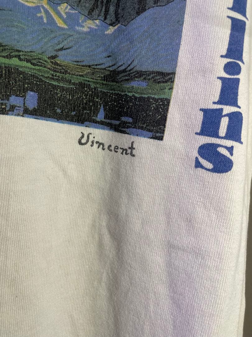 90s van gogh 星月夜　ゴッホ　アート　vintage Tシャツ