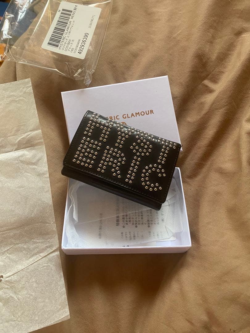 HYSTERIC GLAMOUR 三つ折り財布 ブラック