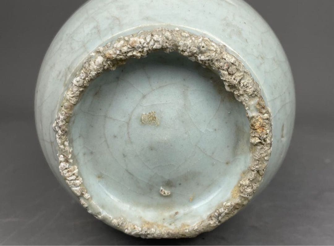 李朝 高麗 青磁徳利 花瓶 花道具 朝鮮半島 高麗青磁盤口花瓶 青磁釉盤口瓶